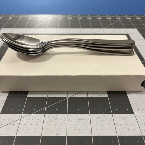 Reed & Barton Fiddler II (4) Oval / Soup Spoons Stainless Flatware Replacements - Picture 16 of 16